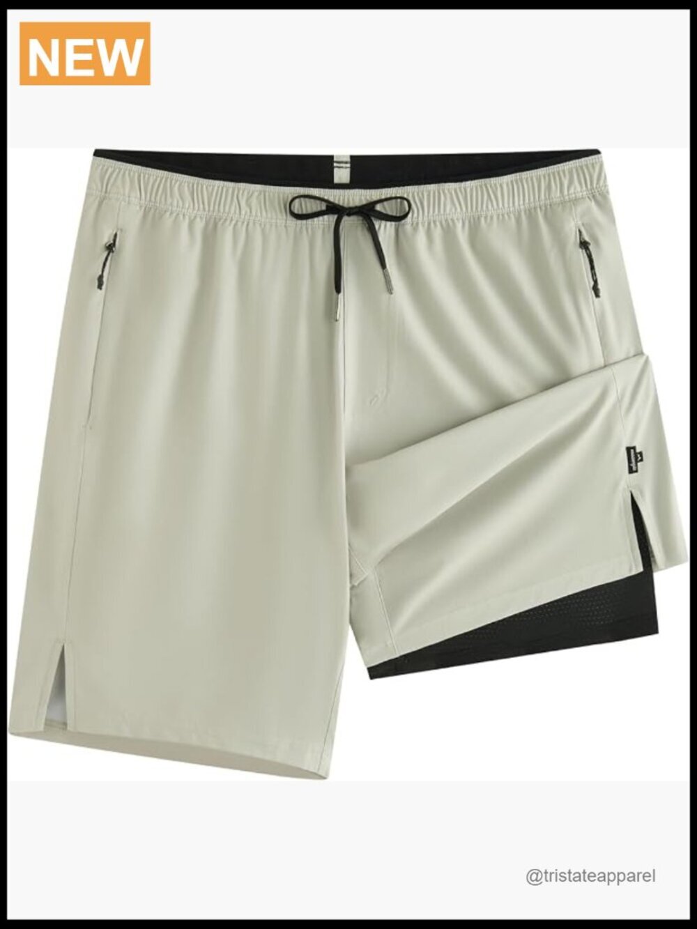 9" Quick Dry Swim Trunks with Zipper Pockets, Compression Lined